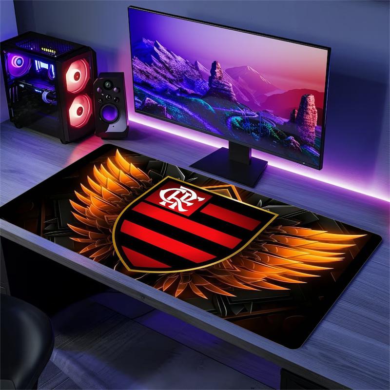 Flamengo Color Mouse Pad Large Gaming Table Cushion Non-slip Laptop Tablet Big Mousepad XXL Mat Mini PC Playmat With Lock edge