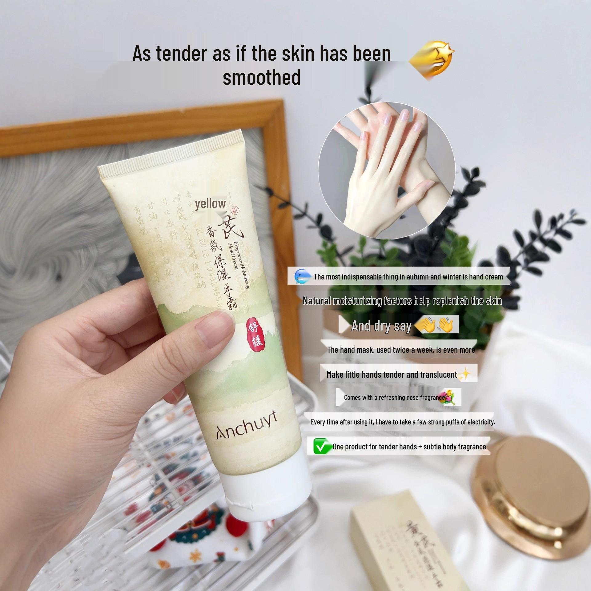 Yan Chun Tang Astragalus Hand Cream 100g - Moisturizing, Hydrating, Nourishing, Anti-Cracking, Unisex.