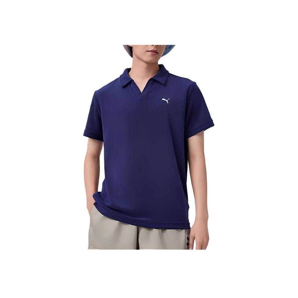 New PUMA Polo Shirt Men's Tweed Blue 671065-06