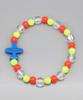 Bonbeau Vivid Color Airplane Charm Acrylic Ball Bracelet 6 Colors