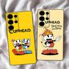 Comedy Animation C-Cuphead Cartoon Phone Case For Samsung S 24 Fe 25 Ultra Plus 20 Lite 21 30 22 23 24 22 Ultra 5G Fundas