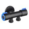 Dual Outlet Toilet Bidet Sprayer Shut Off Valve Angle Hose High Pressure Diverter for Washing