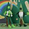 Patricks Day Gnome Long Leg Faceless Doll Plush Decorations Handmade Holiday Party Decor for Kids Gift Desktop Ornaments