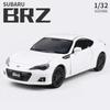 1/32 Subaru BRZ Legering Sportsbil Modell Støpt Metall Leke Simuleringskjøretøy Lyd Lys Samleserie Gutt for Barnas Leke Gave