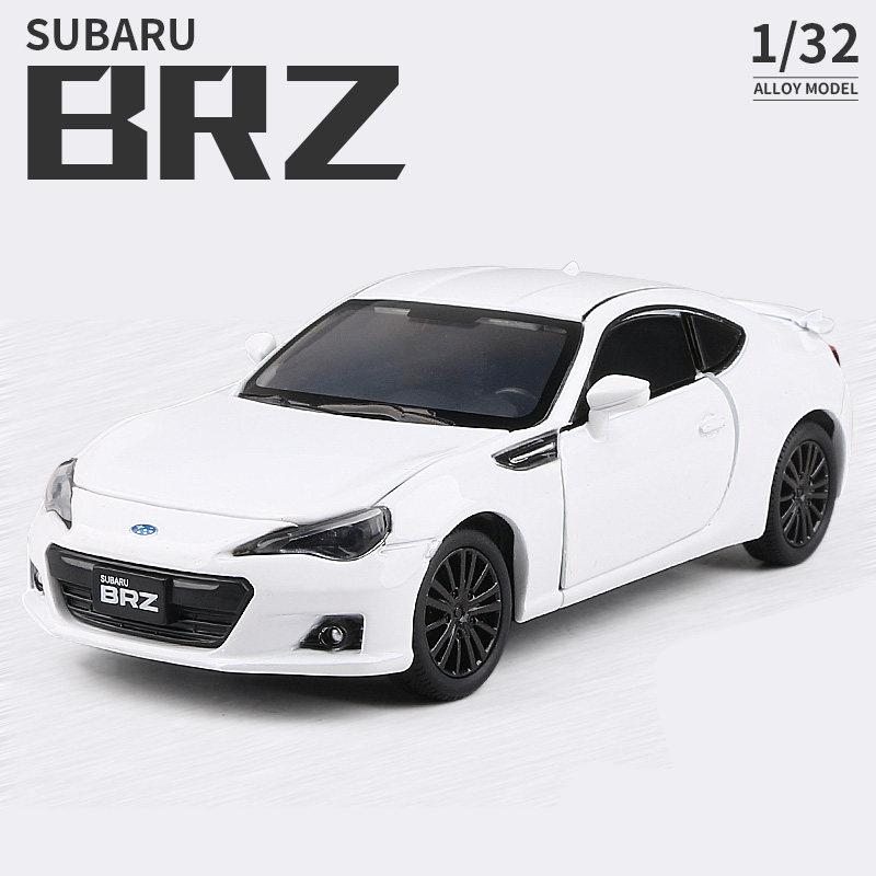 1/32 Subaru BRZ Alloy Sports Car Model Diecast Metal Toy Simulation Vehicles Sound Light Collection Series Boy for Childrens Toy Gift