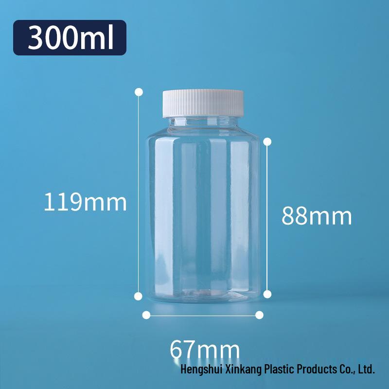 In Stock 30ml Transparent Wide-Mouth PET Plastic Bottle for Liquids or Solids