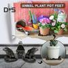3ks Zvířecí květináč Nožičky Voděodolný Vnitřní Venkovní Želva Žába Pes Tvar Květináč Držák Stojan Výtah Stojan Pryskyřičná Figurka Socha Socha