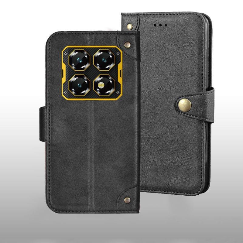 Case For Phone Yulin-003 Red/Yellow/Blue For Oukitel Wp60 G Case Metal Buckle Retro Leather Back Case Cover For Oukitel Wp60 G Fundas