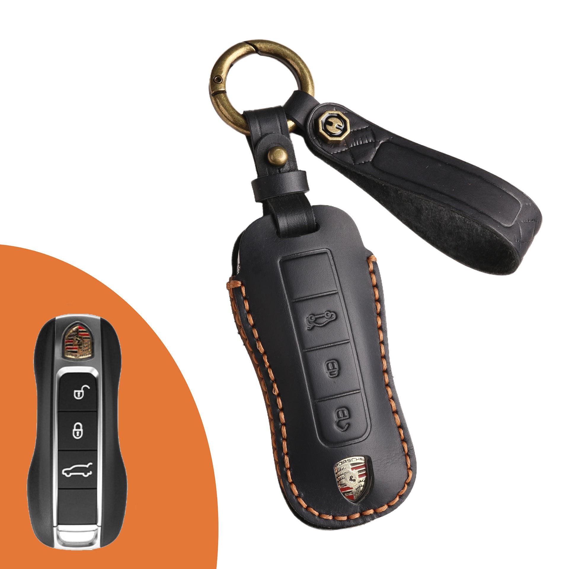 

Чехол для ключа автомобиля для Porsche key cover 718 Cayenne Kaman чехол для ключа автомобиля из натуральной кожи чёрный
