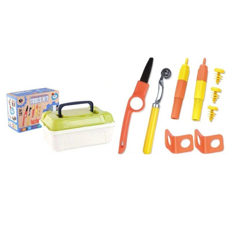 A84E-Cardboard DIY Screw Set For Kids-Construction Kit Includes Safe Tools And Screws