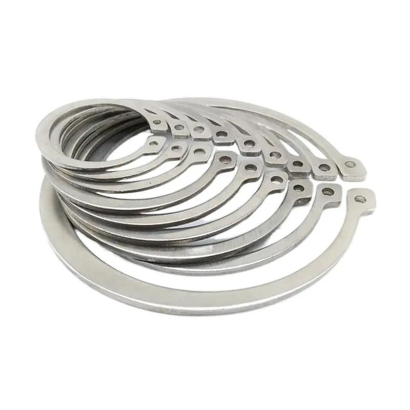 50PCS GB894 M4-M28 Circlips pour Arbre Type C Anneau de retenue d'arbre Circlip Rondelle d'arrêt à ressort Circlip en acier inoxydable Anneaux d'arrêt