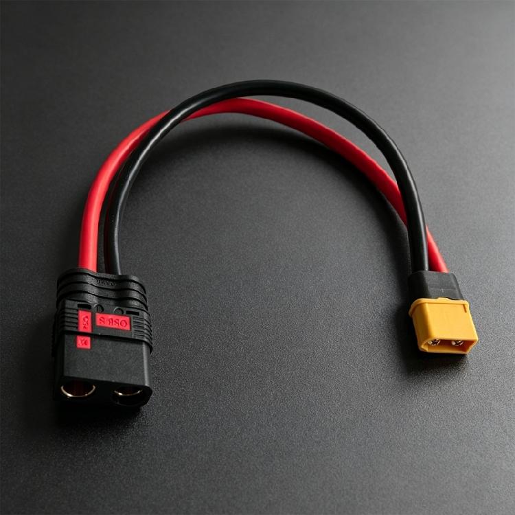 Flexible Silicone XT60 Male to QS8 Female Charging Cable For Drones Car And Robotics Power Supply