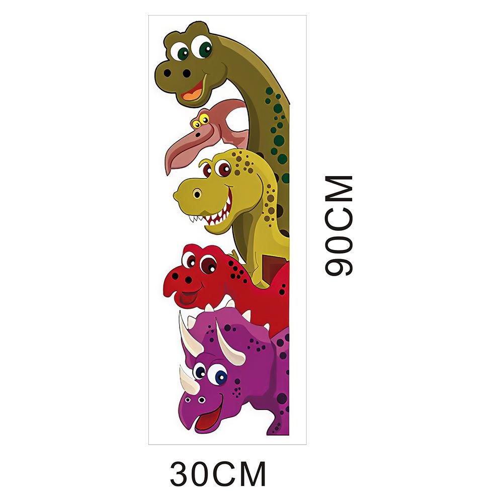 Naklejki dinozaurów za drzwiami Wystrój pokoju Naklejki ścienne dla dzieci Sypialnia Wall Art