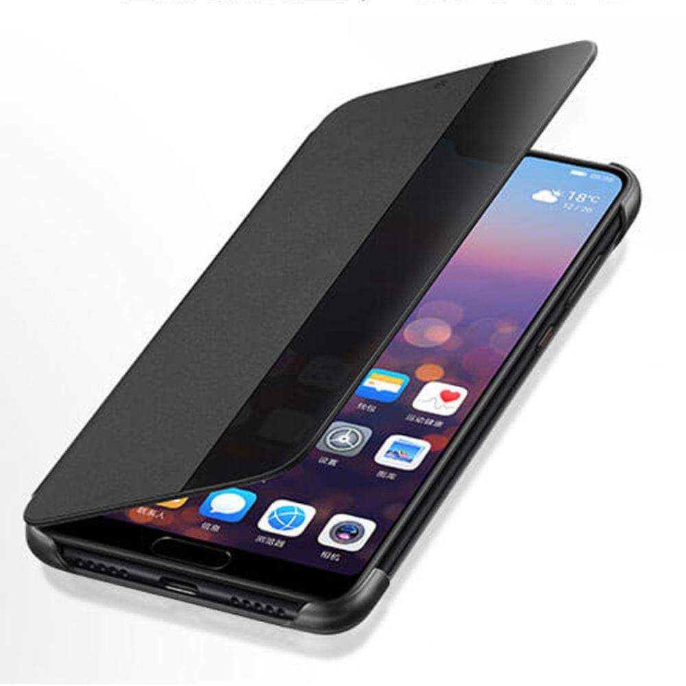 Coque de téléphone avec fonction Veille/Réveil Automatique pour Huawei P50 Pro P40 P30 Lite P20 P10 Plus Mate 20 Lite Mate20 Mate 10 Pro Housse à Rabat Smart View Funda Capa