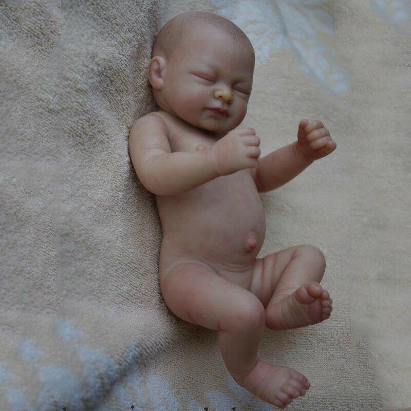 10" Baby Reborn Doll Handmade Lifelike Silicone Newborn Realistic Full Body Girl