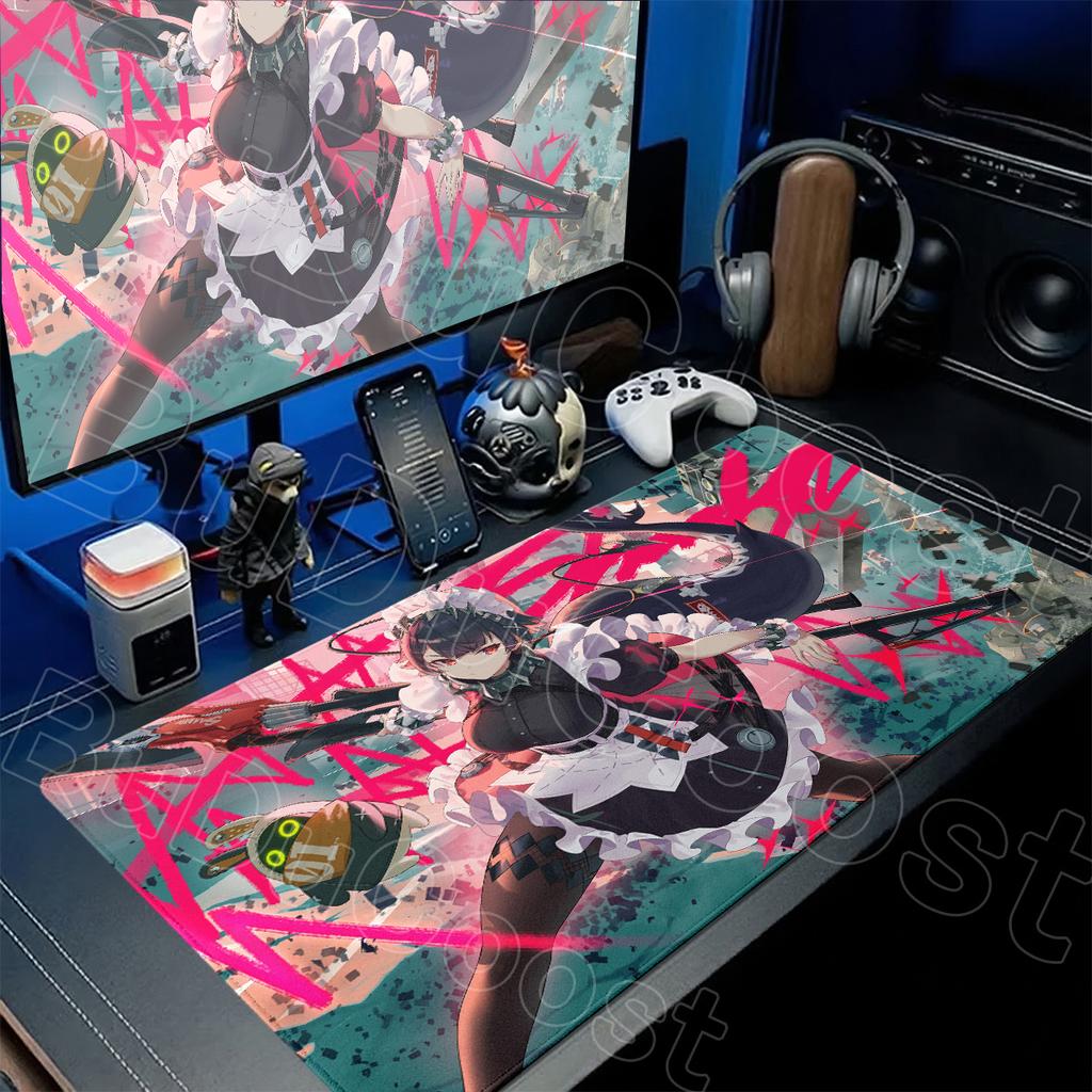 Anime Girl Ellen Joe Mouse Pad Laptop Office Long Table Mat Large Gamer Keyboard Carpet XXL Zenless Zone Zero Non-slip Mousepads