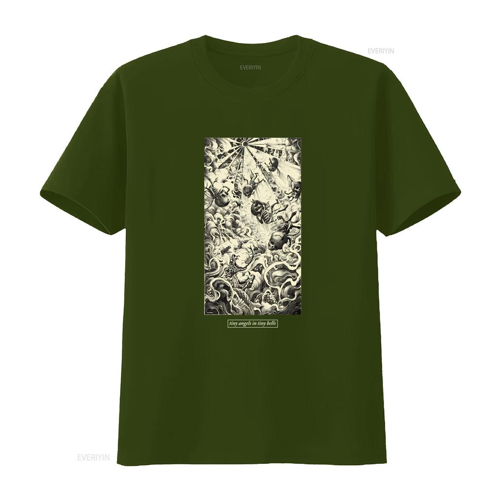 FIT FOR AN AUTOPSY Tiny Angels In Tiny Hells Print T Shirt Unique Art Design Perfect Alternative Fashion Lovers vintage