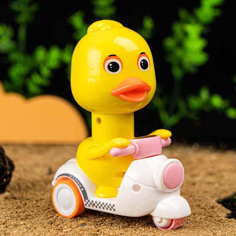 

1Pcs Children S Toy Can Return To The Car Without Battery Pressing Children S Fun Gift Novel Simulation Animal Riding Motorcycle