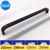 Black Space Aluminum Alloy Solid Wardrobe and Drawer Handle
