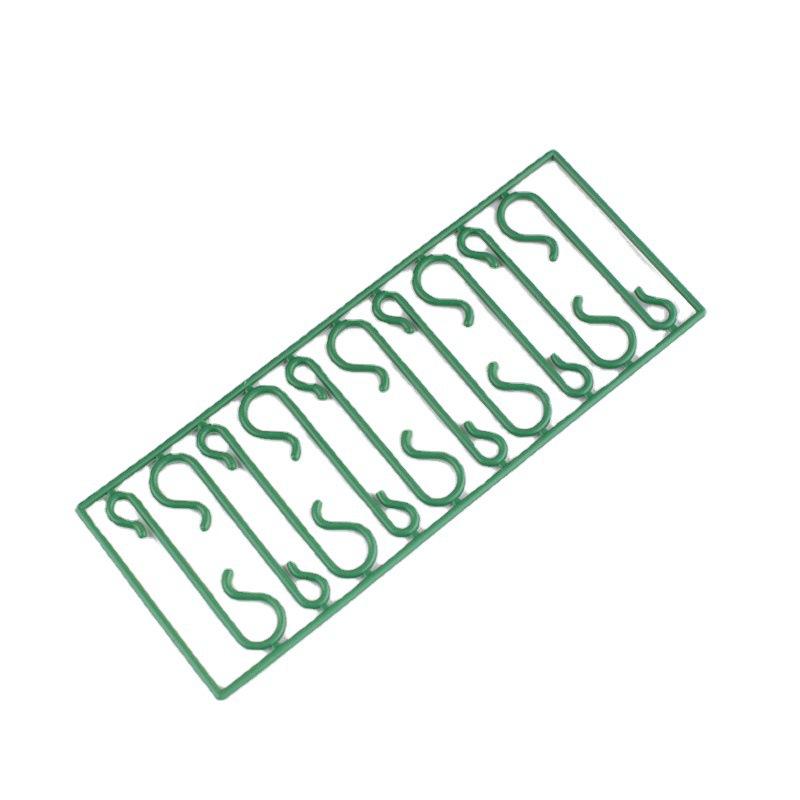 10-Pack Small S-Shaped Plastic Hooks for Christmas Tree Decorations and Venue Arrangements