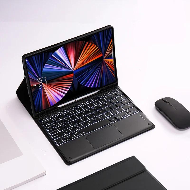 For iPad 11th 10th Generation Case with Keyboard Touchpad Backlit Keyboard Cover for iPad 11-inch A16 10th Gen 10.9