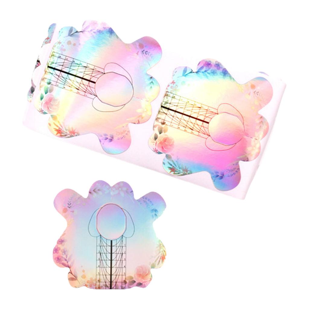 100 Pieces Nail Extension Forms For Professional And DIY Use Manicure Training Supplies For Beginners And Salons