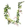 Pianta Artificiale a Lunga Durata Vivida Pratica Finta Appesa Decorazione da Parete Giardino
