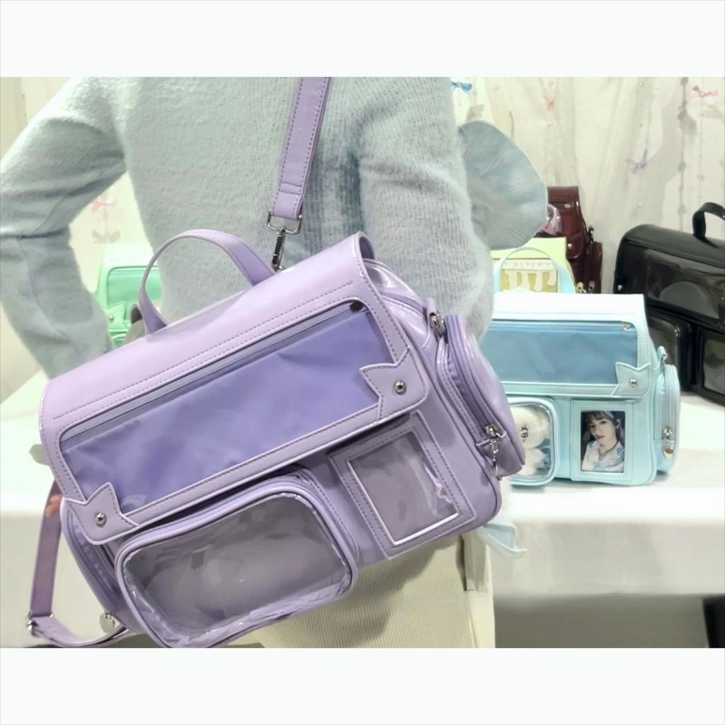 High Capacity Transparent Ita Bag Cute Girl Star Sac Femme Japan Original Bolsos De Mujer Crossbady Bags for Woman Bolso