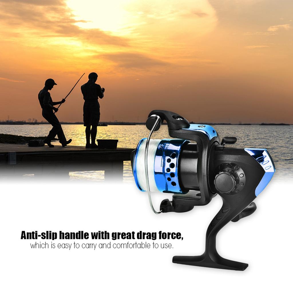 Freshwater Plastic Plating Lightweight Spinning Fishing Reel Tackle Accessory(Blue)