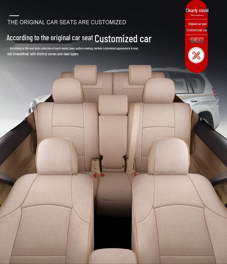 Prado 2700/4000 All-Season Linen Car Seat Cover Cushions