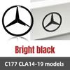 C200 E200 Für Mercedes Benz Für Mercedes Benz C177 CLA Baujahr 2014-2019 3D ABS Silber/Schwarz Auto Heck Heckklappe Emblem Abzeichen Aufkleber