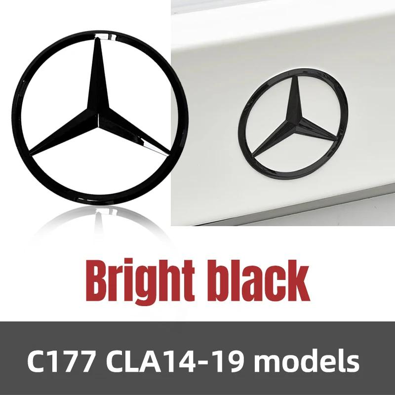 C200 E200 Für Mercedes Benz Für Mercedes Benz C177 CLA Baujahr 2014-2019 3D ABS Silber/Schwarz Auto Heck Heckklappe Emblem Abzeichen Aufkleber