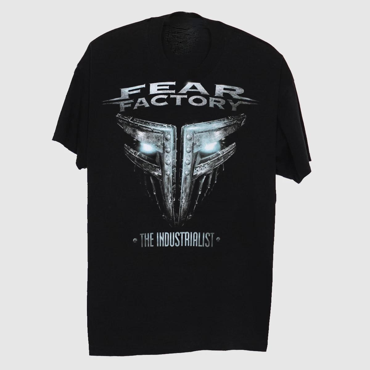 Vtg The Industrialist Fear Factory Heavy Cotton Black Unisex S-5XL Shirt TR303 M