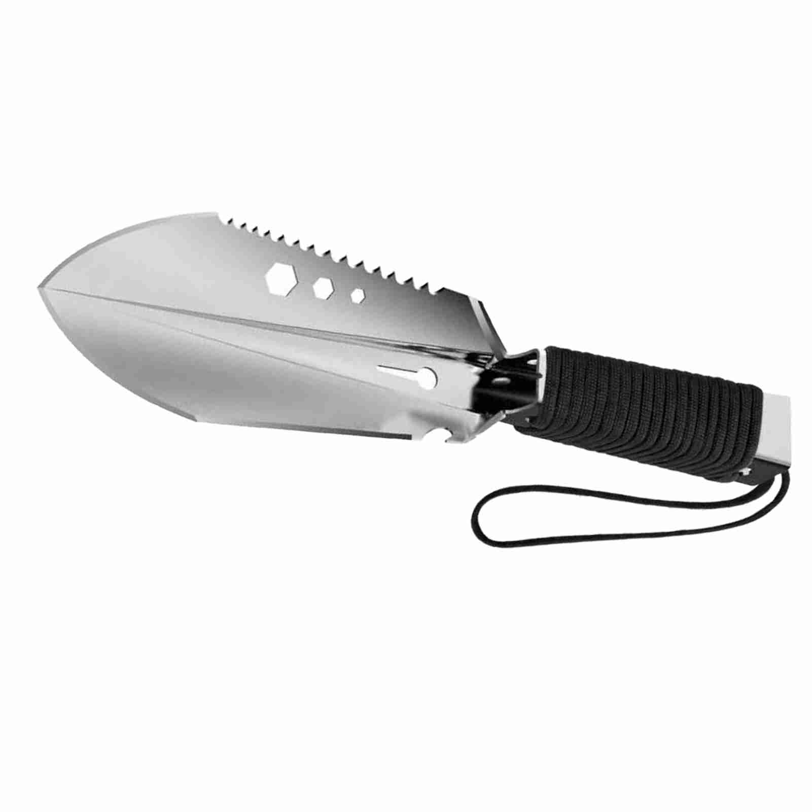 

8 in 1 Multi Tool Camping Shovel Outdoor Portable Hand Shovel with Storage Pouch for Hiking Backpacking Gardening чёрный
