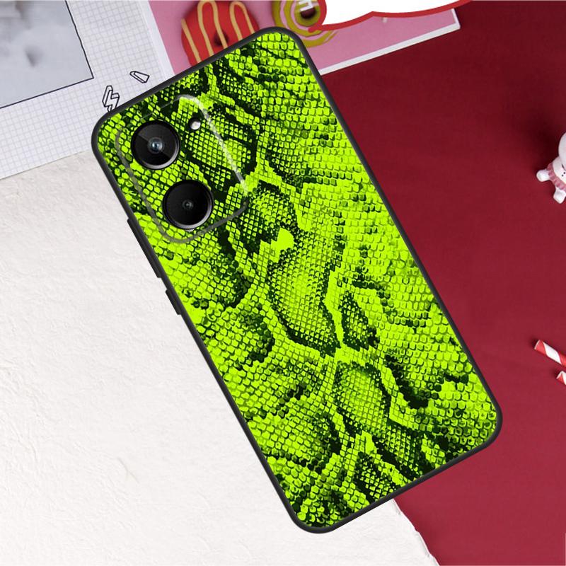 Snake Skin Print For Realme 15 Pro GT7 GT6 10 11 12 13 14 Pro Plus C55 C71 C75 C67 C63 C61 C53 C35 C65 Case