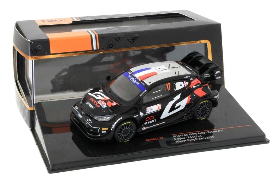 IXO 1/43 Toyota GR Yaris WRC 2024 Croatia Rally #17 S. Ogier IXO Yaris Rally Croatia S. Ogier