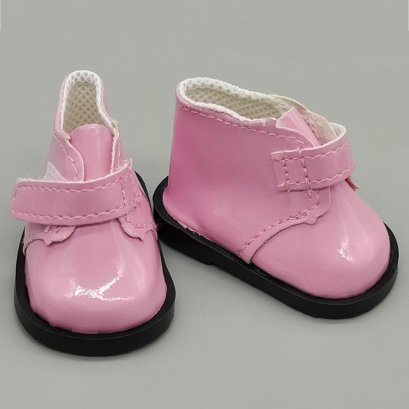 6-Point BJD 30cm Doll Leather Shoes, Flat Patent Leather, Casual Fit 4.7cm×2.5cm
