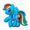 My Little Pony PVC Pen Holder Clip – Detachable Soft Rubber Accessory
