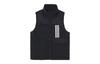 Neo Down Vests Unisex Black Stand Collar Thickened HN4776