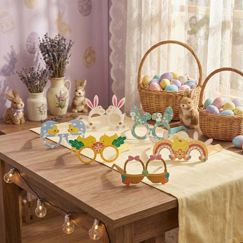Easter Party Decoration Paper Glasses
