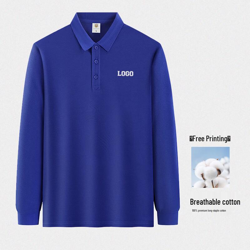 Unisex Breathable Long-Sleeve Polo Shirt