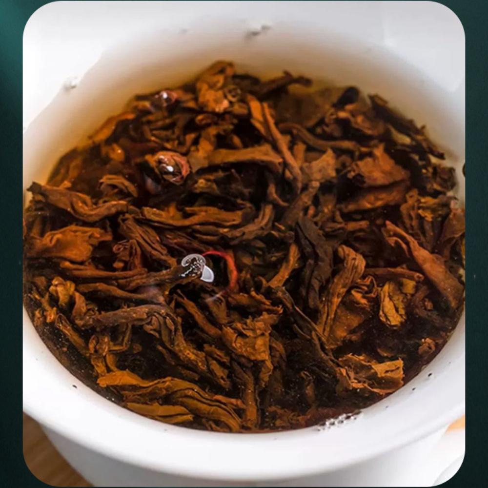 Yunnan Pu'er Tea Envelhecido Ecológico Maduro Chá Tijolo 500g Zodíaco Edição Limitada