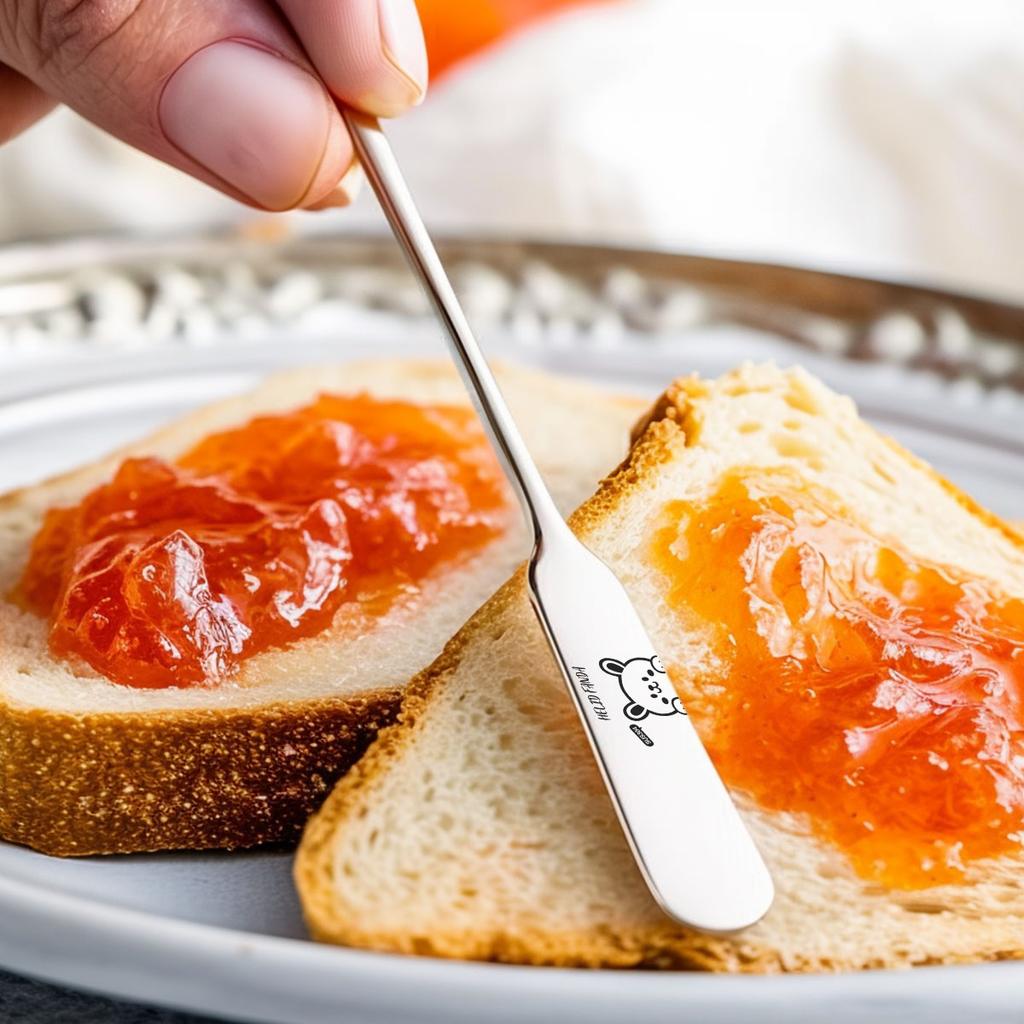 2/4pcs Cute 304 Stainless Steel Butter Knife Bread Toast Jam Spatula Spreader Long Handle Cheese Cutter Kitchen Tools