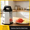 Stainless Steel Six-Sided Multifunctional Kitchen Grater for Vegetables and Potatoes