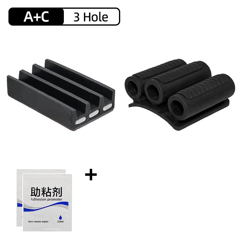 Magnetic Bit Holder 3 Holes Screwdriver Bit Holder Drill Bit Stand Storage Case with 3M Adhesive Tape Power Tools Accessories