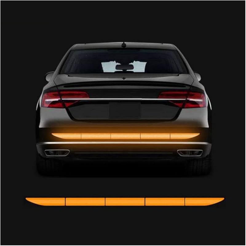 Car Trunk Reflective Sticker, Strong Reflective Anti-Scratch Waterproof Adhesive Stickers for Safe Driving, Universal for Most Cars/SUVs/Pickup