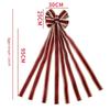 Beautiful 120cm Red And Black Buffalo Check Christmas Bow Decorative Tree Topper