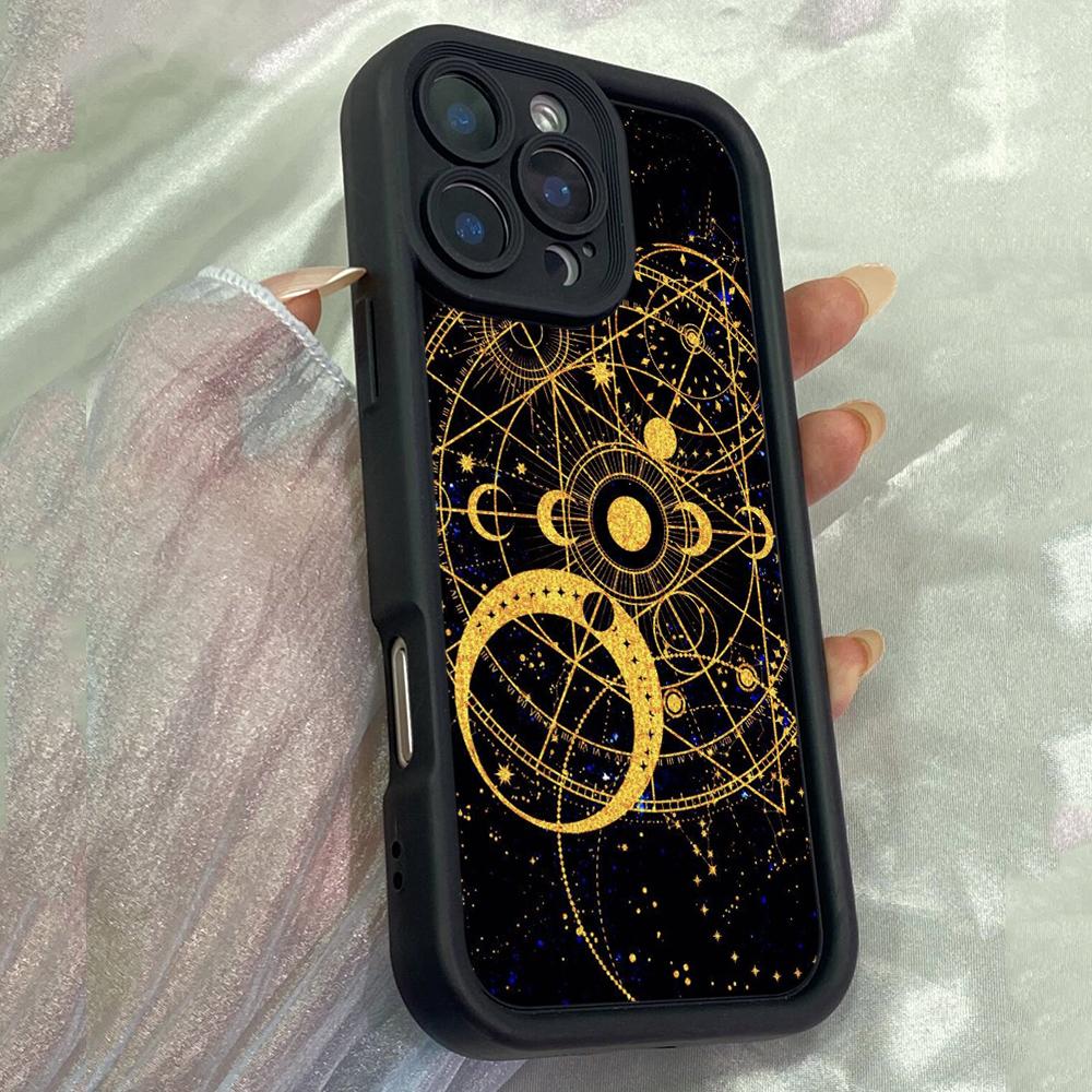 JT469 Sacred Geometry Astronomy Art for iPhone 17 16 15 14 13 Pro Max Samsung S26 S25 Ultra A17 A07 A56 A16 Xiaomi 15T Redmi 15c 14C Soft Case