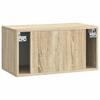 Wall Mounted TV Cabinet in Sonoma Oak 59.5 x 31 x 30 cm