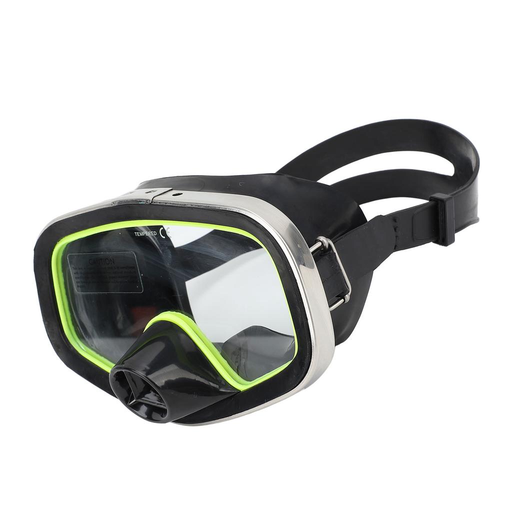 Diving Goggles Silicone Waterproof Tempered Glass Lens Underwater Goggles for Snorkeling Swimming